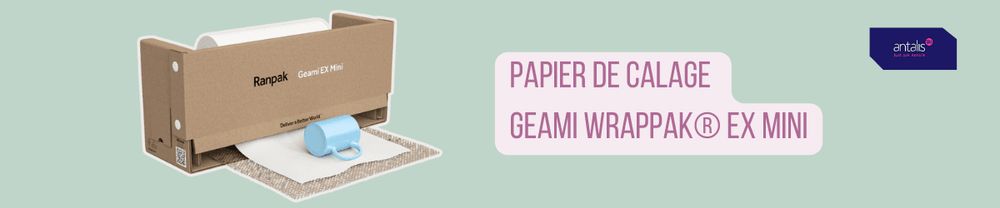 Zoom produit : emballage écoresponsable, la révolutionnaire GEAMI WrapPak EX mini